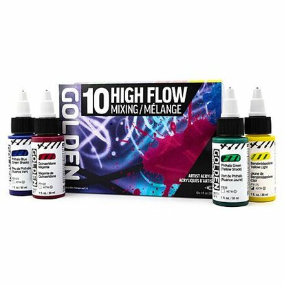 0929 Golden High Flow Mixing set 10 x 30ml 