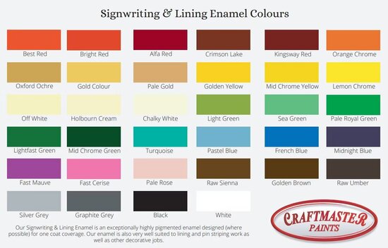 Craftmaster Signwriting paint Fast Mauve